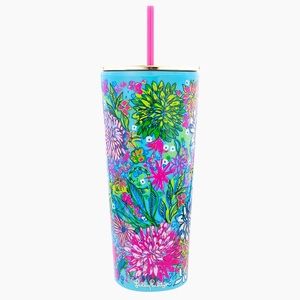 Lilly Pulitzer Tumbler with Straw